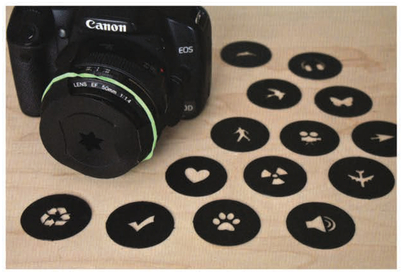 If you're not too handy with a scalpel, you can get the Bokeh Masters Kit from www.bokehmasterskit.com