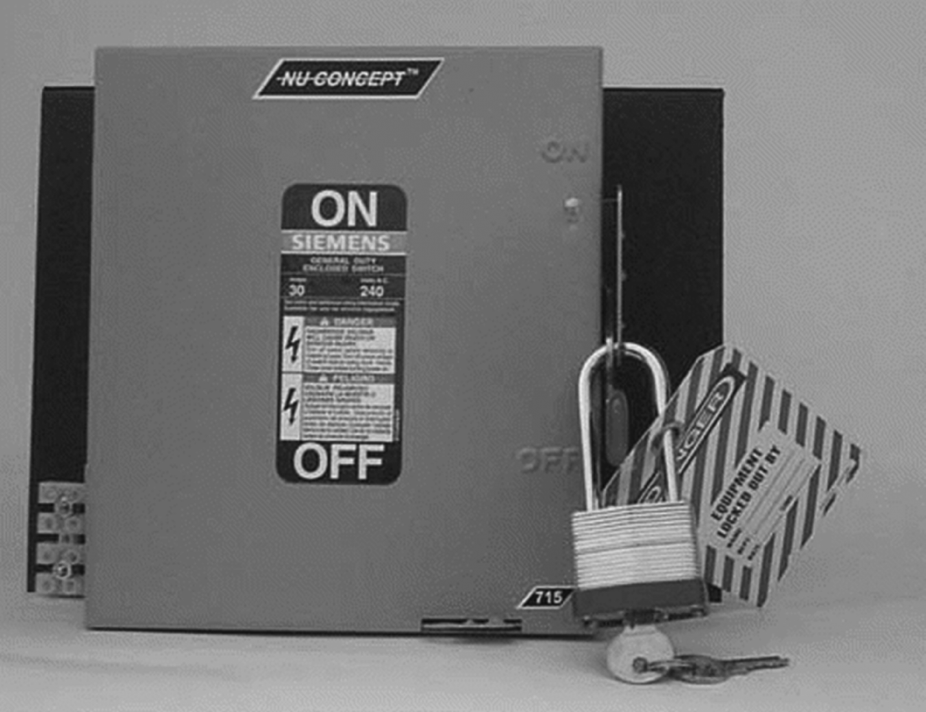 Image of LTO disconnect lockout (Courtesy of Lockout Tagout Safety).