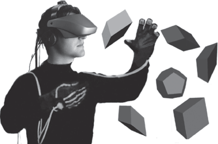Using HMD and Data Gloves