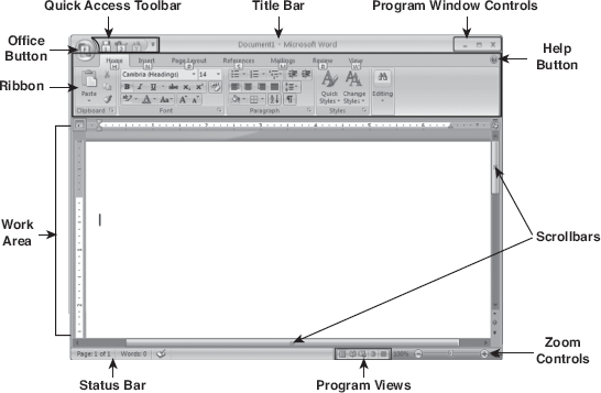 User Interface of Office Word 2007