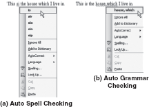 Auto Spell and Grammar Checking