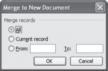 Merge to New Document Dialog Box