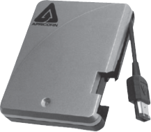 An External Hard Disk Drive with USB Connector