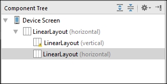 List-detail layout with ScrollView and LinearLayout