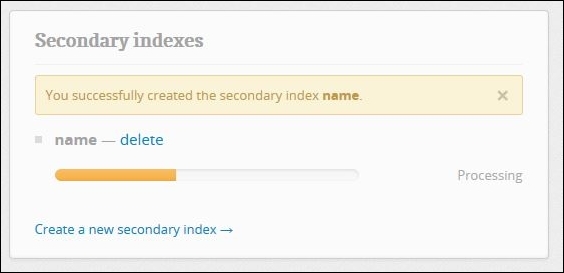 Creating and using an index