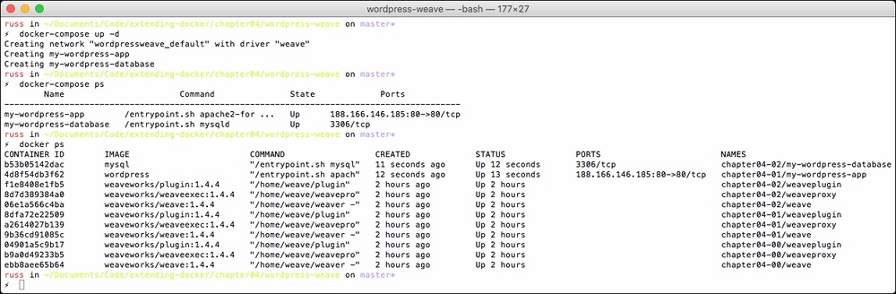 Docker Compose and Weave