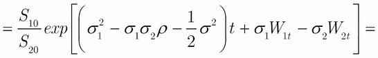 The Margrabe formula