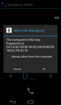 Secure USB debugging bypass in Android 4.4.2