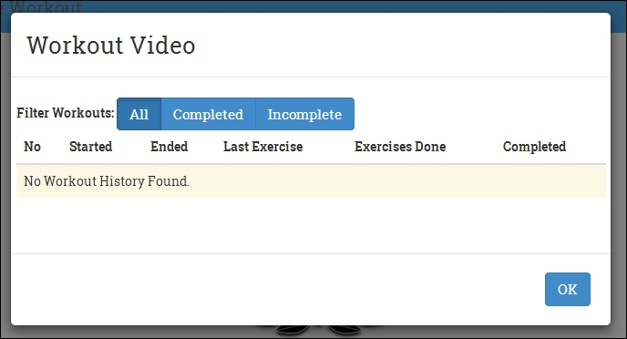 Adding the workout history view