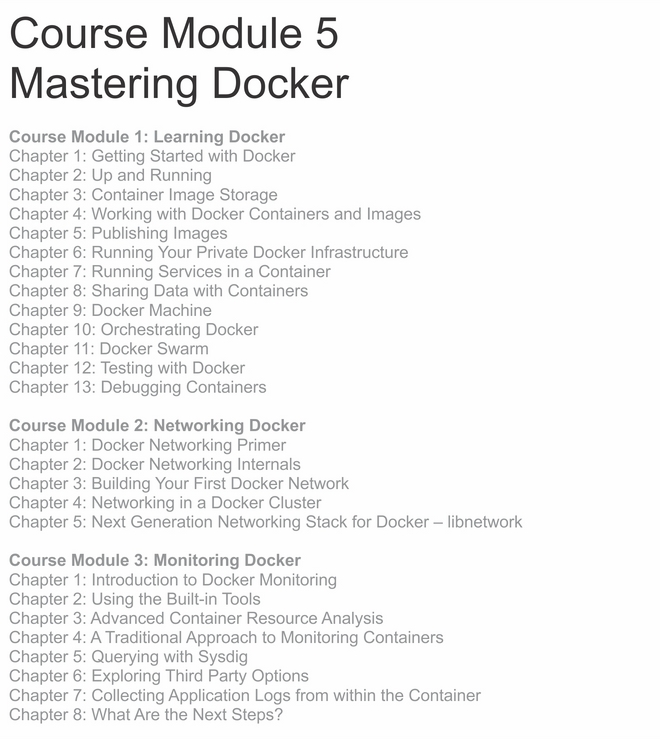 Course Module 5: Mastering Docker