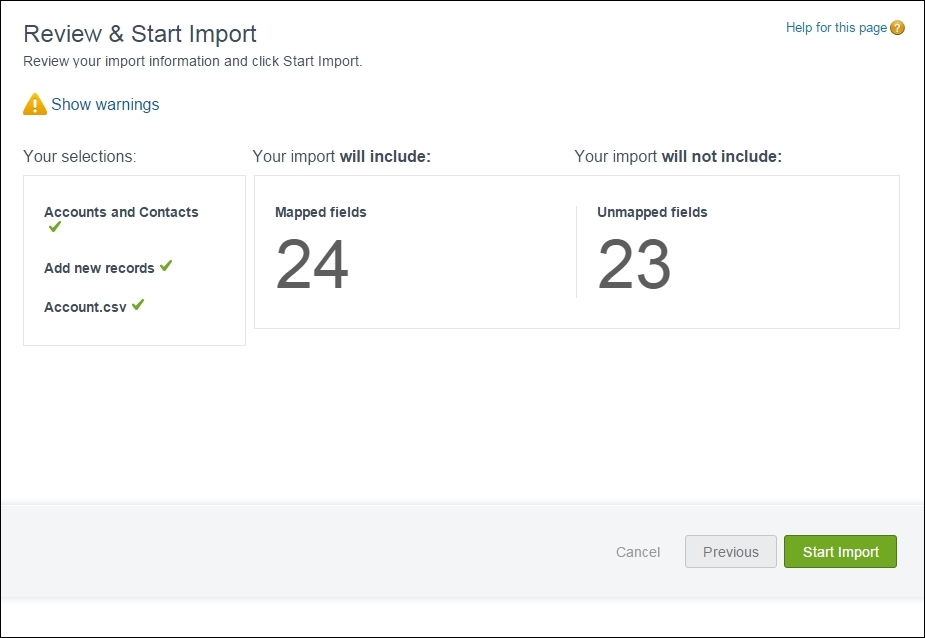 Using the Data Import Wizard