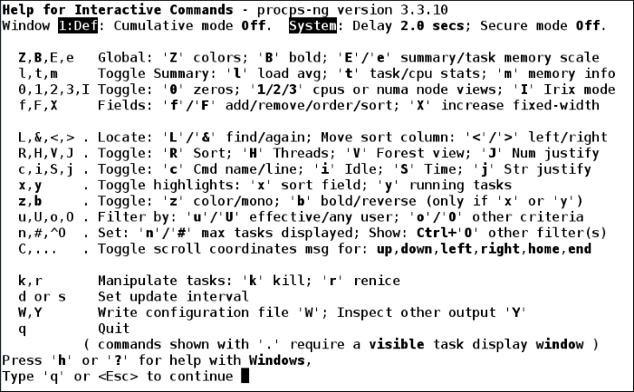 Monitoring processes