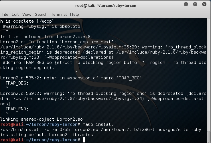 Configuring packet injection support for Metasploit using lorcon