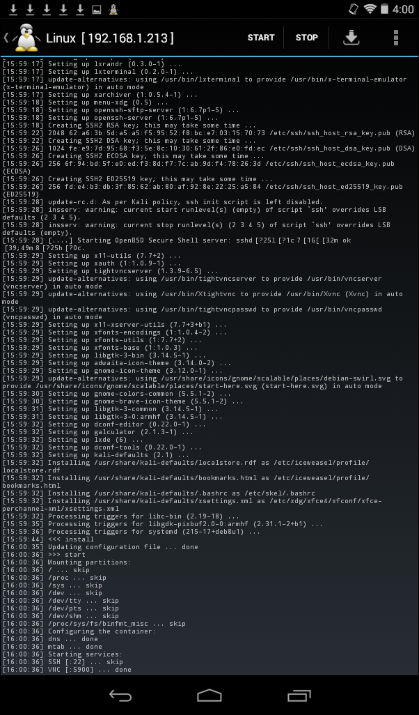 Running Kali on Android phones and tablets