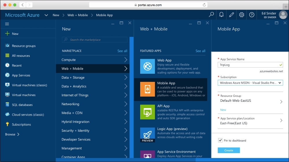 Creating an API with Microsoft Azure App Services