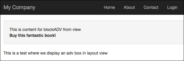 Example – add a dynamic box to display advertising info