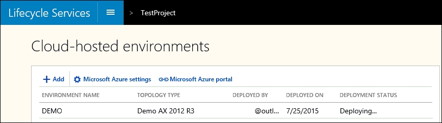 Microsoft Dynamics AX 2012 R3 on Azure