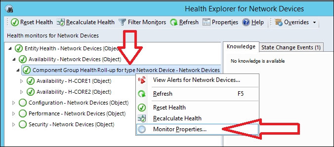 Configuring health rollup policies
