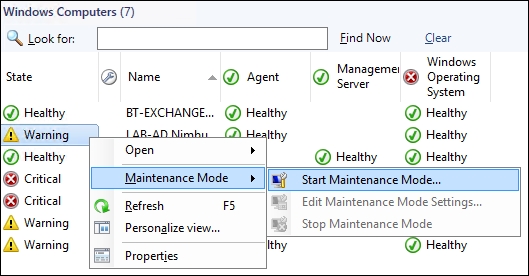 Manually enabling Maintenance Mode