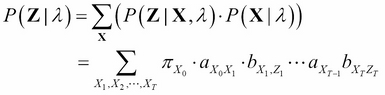 Computing the probability of an observation