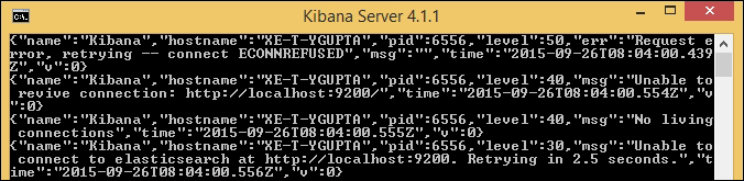 Installation of Kibana on Windows