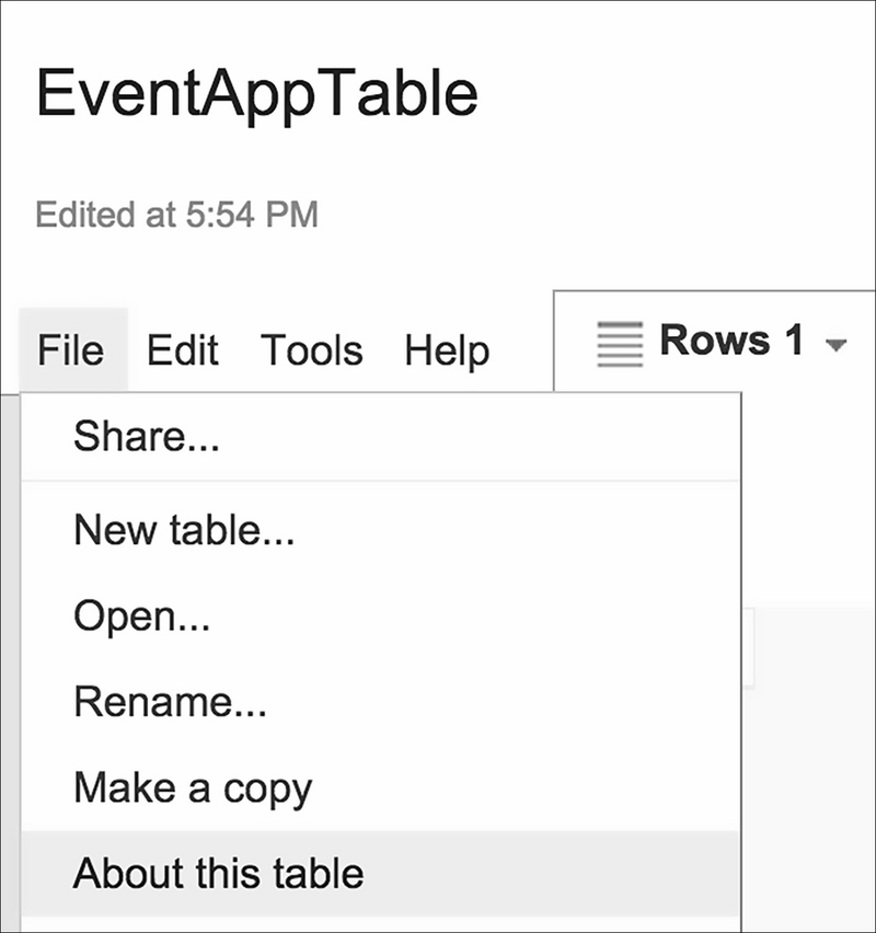 Creating a Google Fusion Table