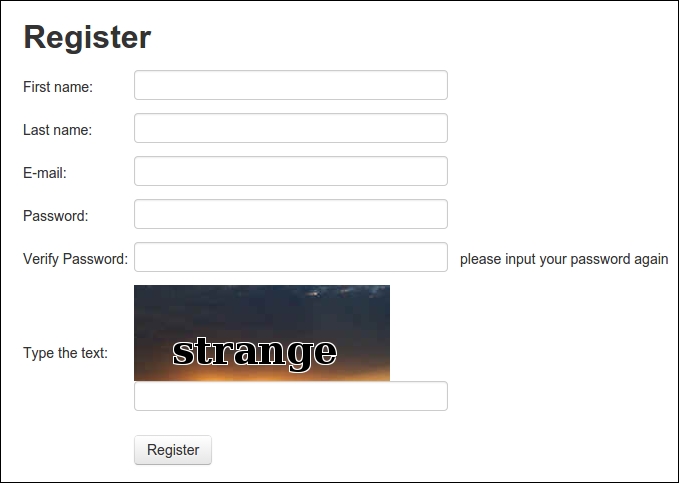 Registering an account