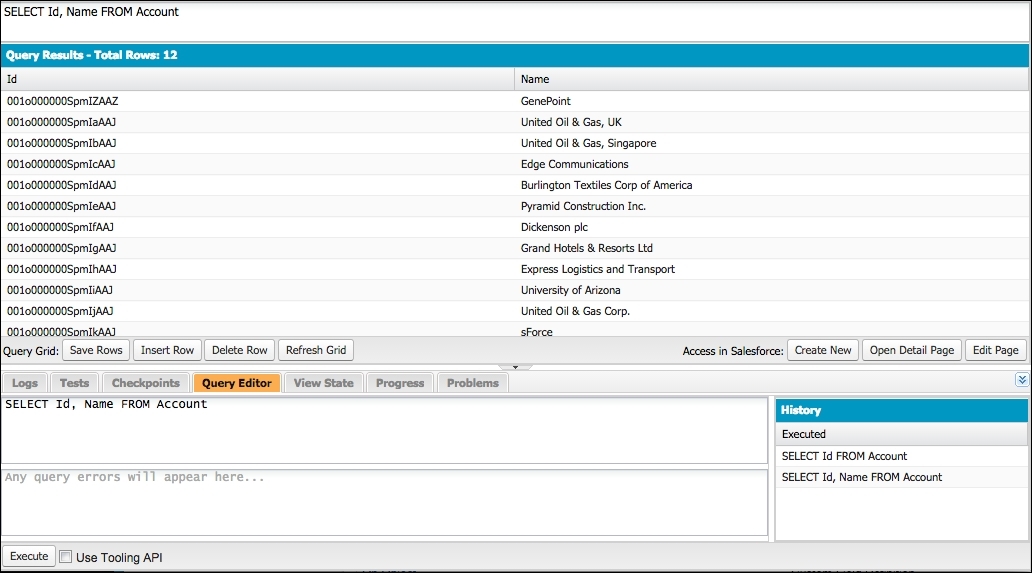 Running SOQL and SOSL queries