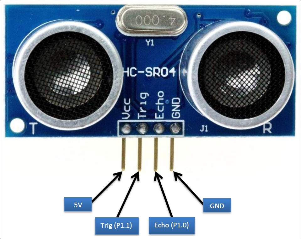 Ultrasonic sensor control using ROS and Arduino