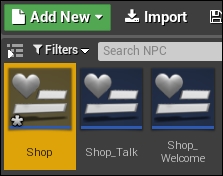 The shop screen framework