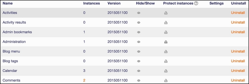 Configuring blocks