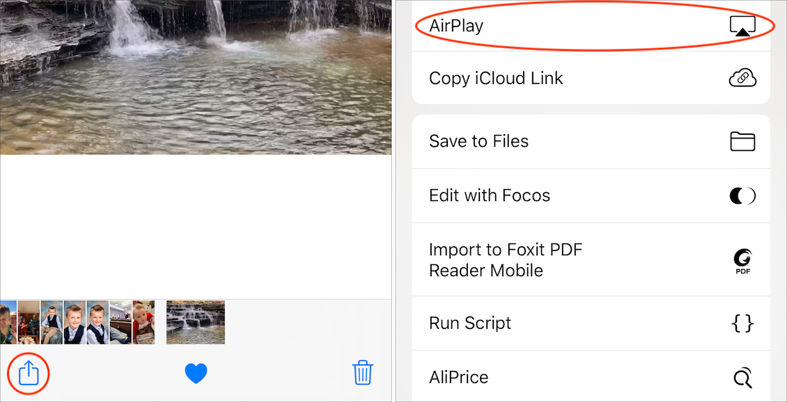 Figure 40: From the Mac’s AirPlay menu, you can mirror your display to the Apple TV, or use the Apple TV as a second monitor.
