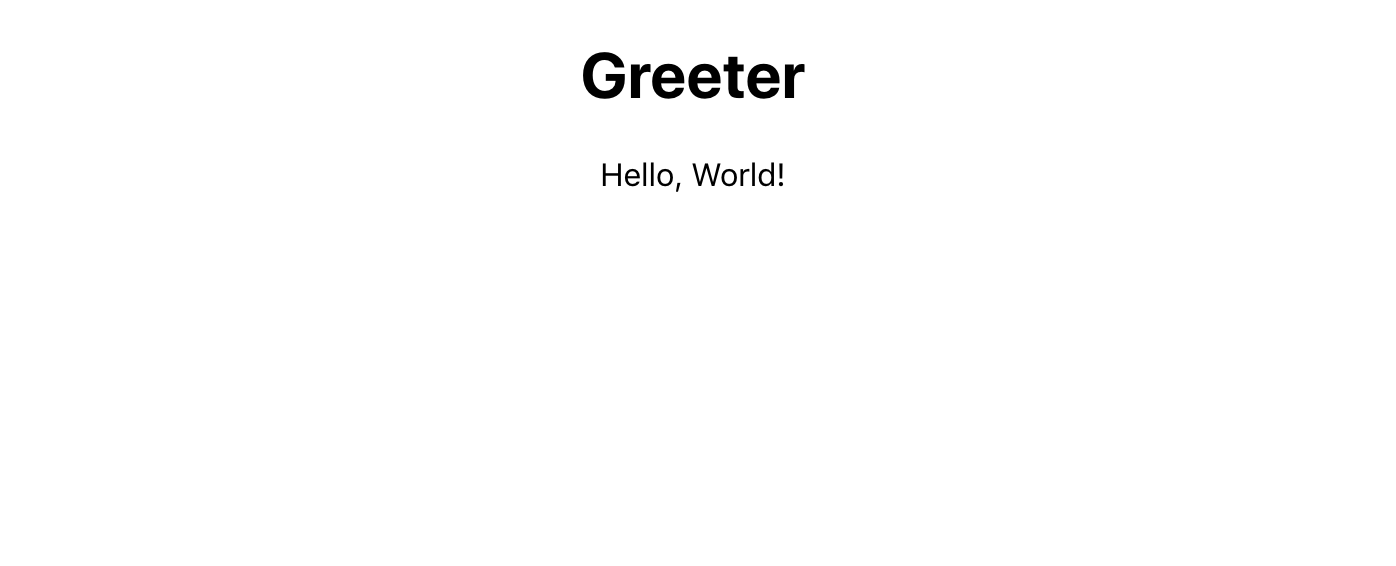 Greeter Contract Hello World