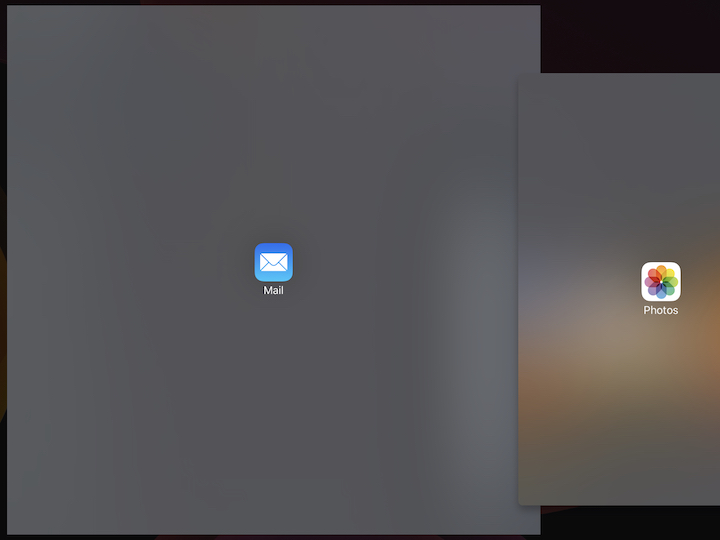 Figure 38: You know you’ve triggered Split Screen when the first app shifts over.