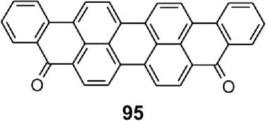 Figure depicting molecular structure of Pigment Blue 65.