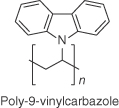 Chemical structure of poly-9-vinylcarbazole (PVK).