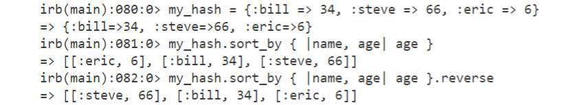 Figure 2.47: Output for sorting and reversing arrays
