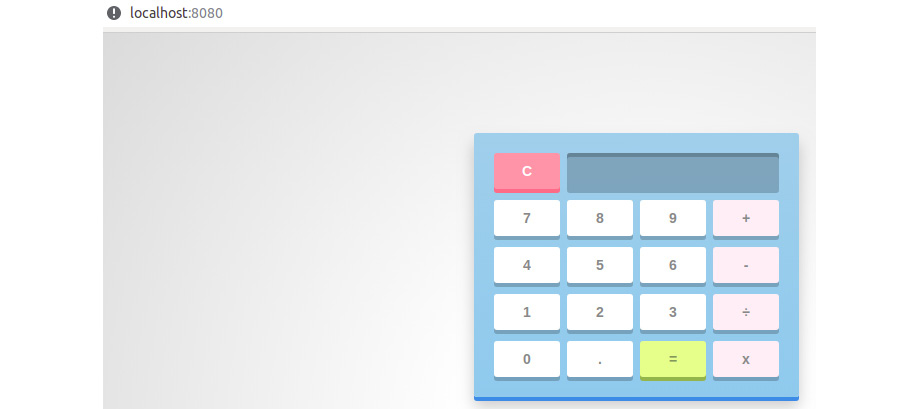 Figure 6.10: Site showing the demonstration of a calculator created using Puppeteer
