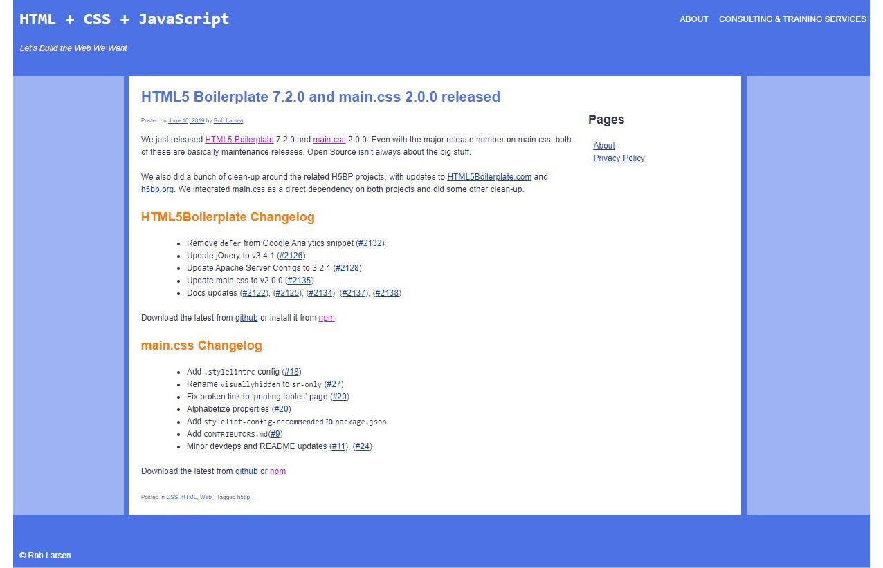 Figure 5.19: Expected web page
