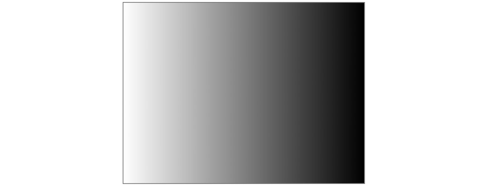 Figure 7.26: A left to right linear gradient from white to black 
