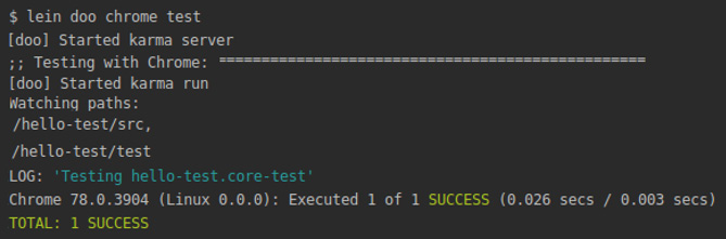 Figure 10.37: Executing the tests 
