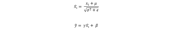 Figure 6.17: Batch normalization equation
