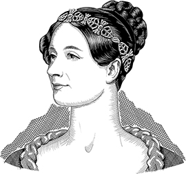 A photograph of Ada Lovelace, the first programmer.