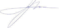 Illustration of a specimen signature.