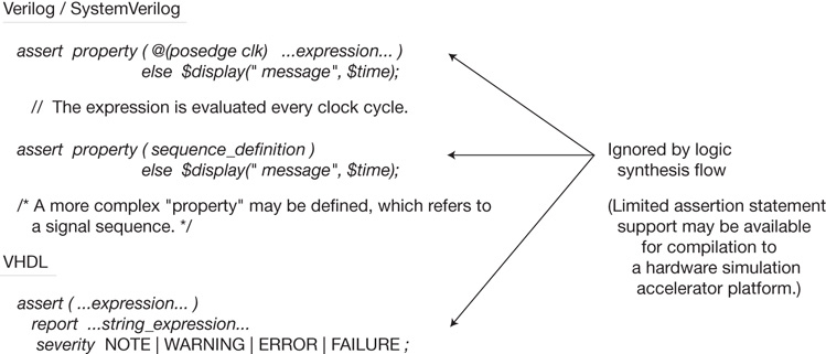 An example shows the assertion statement.
