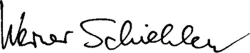 Signature of Werner Schiehlen
