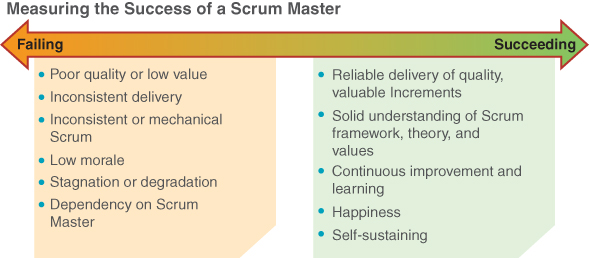 Measuring the success of a scrum master.