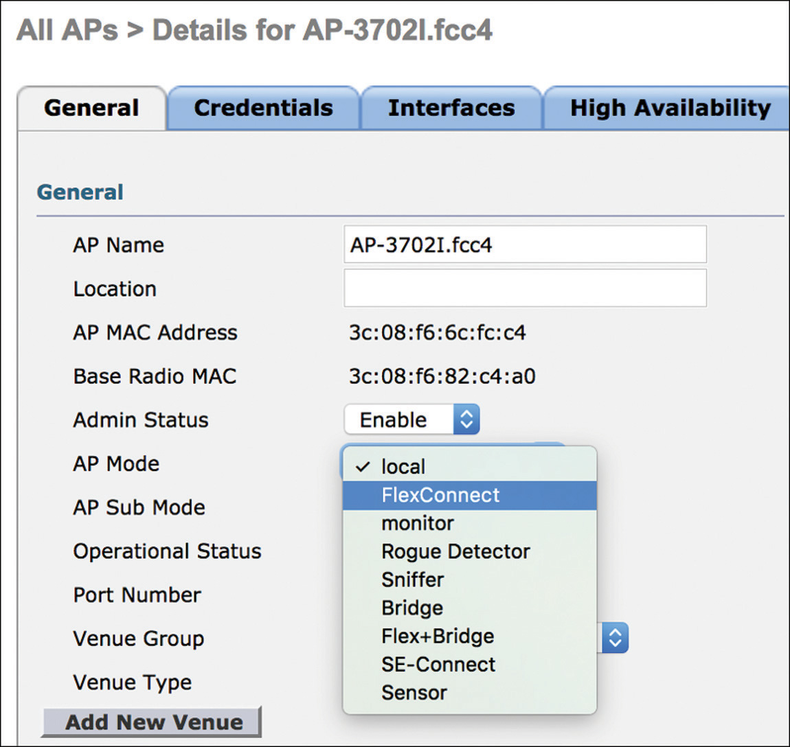 A snapshot shows the AP mode configuration on the Cisco W L C interface.