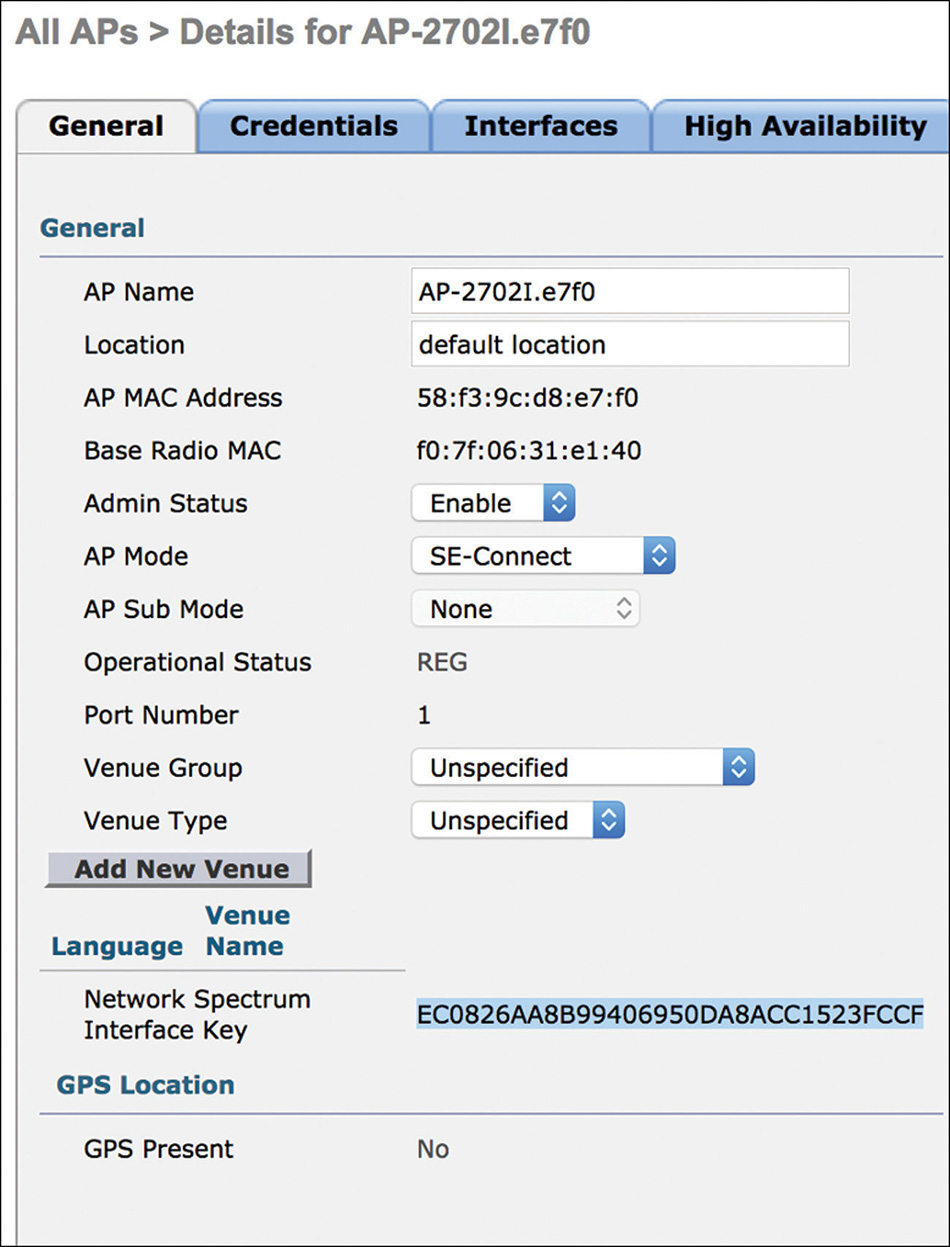 A snapshot of the Cisco WLC interface shows the SE-Connect APs General details.