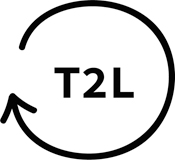 Clockwise arrow for T2L.
